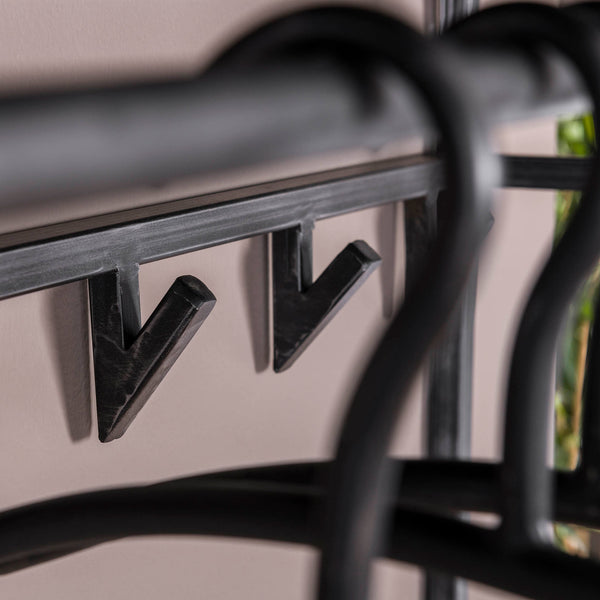 Kapstok yucon hoog 12 haken met hoedenplank