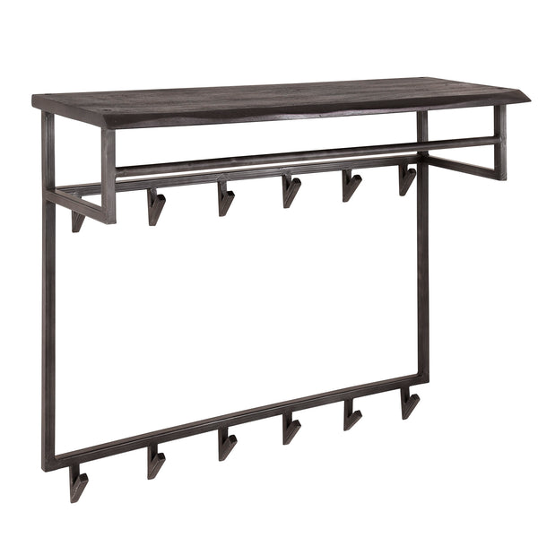 Kapstok yucon hoog 12 haken met hoedenplank