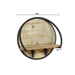 Wandschap / kapstok Mill - Ø40 cm
