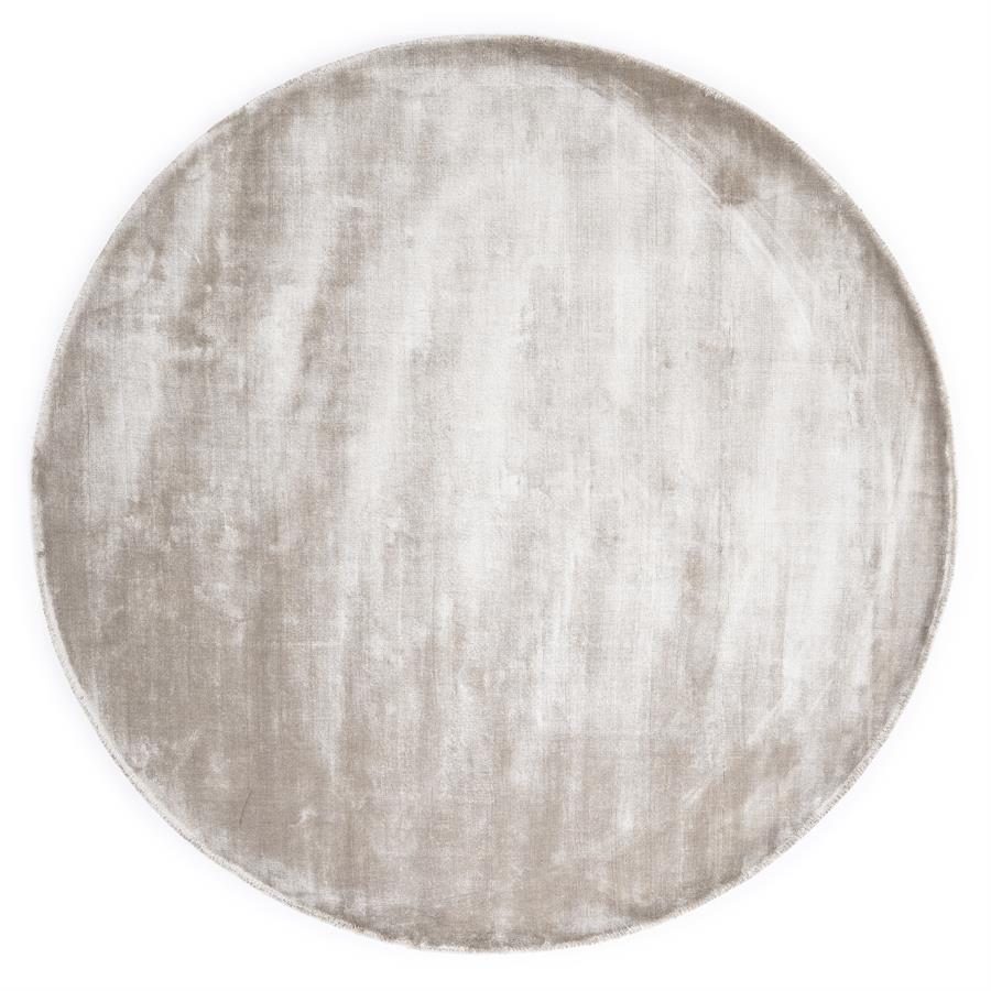 By-Boo Vloerkleed Muze rond Ø200 cm laagpolig - grijs