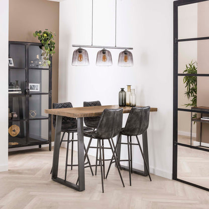 Bartafel massief trapeziumvormig 135x70 cm van Idéco Design