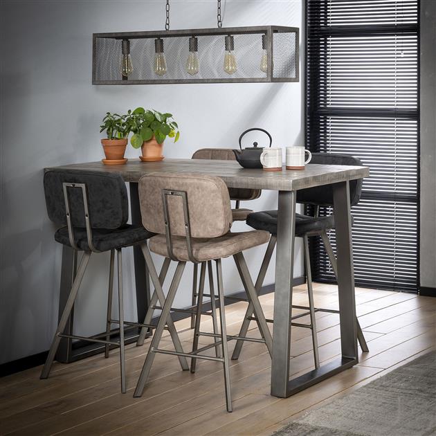 Bartafel 135x70 massief trapeziumvormig van Idéco Design, foto 5