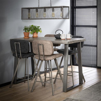 Bartafel 135x70 massief trapeziumvormig van Idéco Design, foto 5