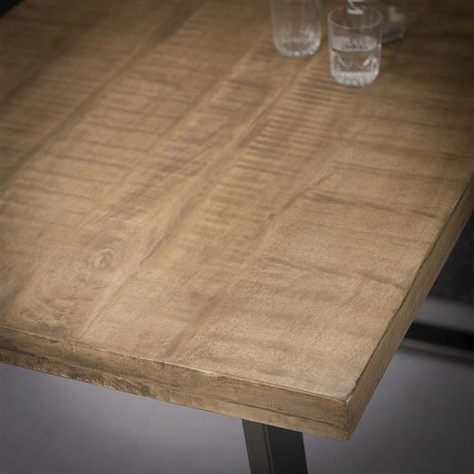 Bartafel massief trapeziumvormig 135x70 cm