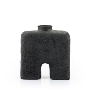 By-Boo vaas Arc small - zwart