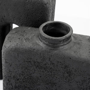 By-Boo vaas Arc small - zwart