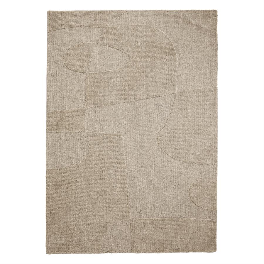 By-Boo Vloerkleed Yuka/Abstract 190x290 cm - beige