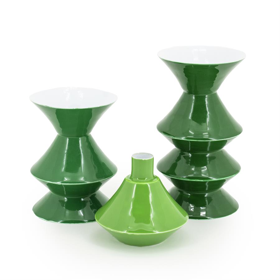 By-Boo kandelaar Yack - groen (set of 3)