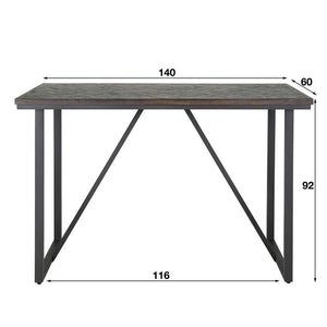 Bartafel teakhout Vine - 140 cm (visgraatdesign)