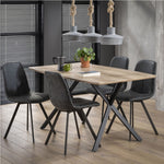 Eetkamertafel ovaal vormig 160x90 cm  - leverbaar in 2 kleuren