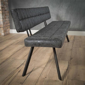 Eetkamerbank zwart Pula 180 cm