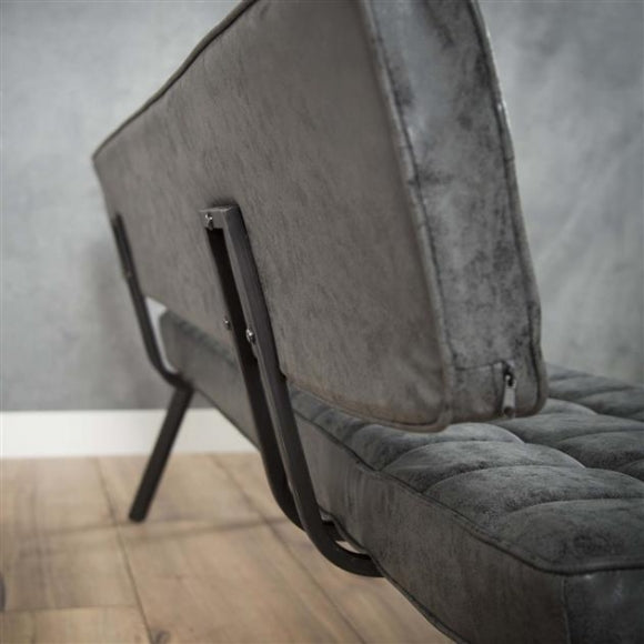 Eetkamerbank zwart Pula 180 cm