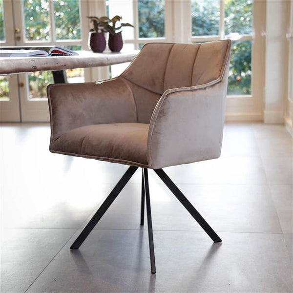 Eetkamerstoel Raster draaibaar - leverbaar in 8 kleuren