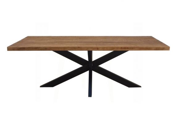 Brix Sturdy Spider eettafel mangohout - Leverbaar in 5 afmetingen