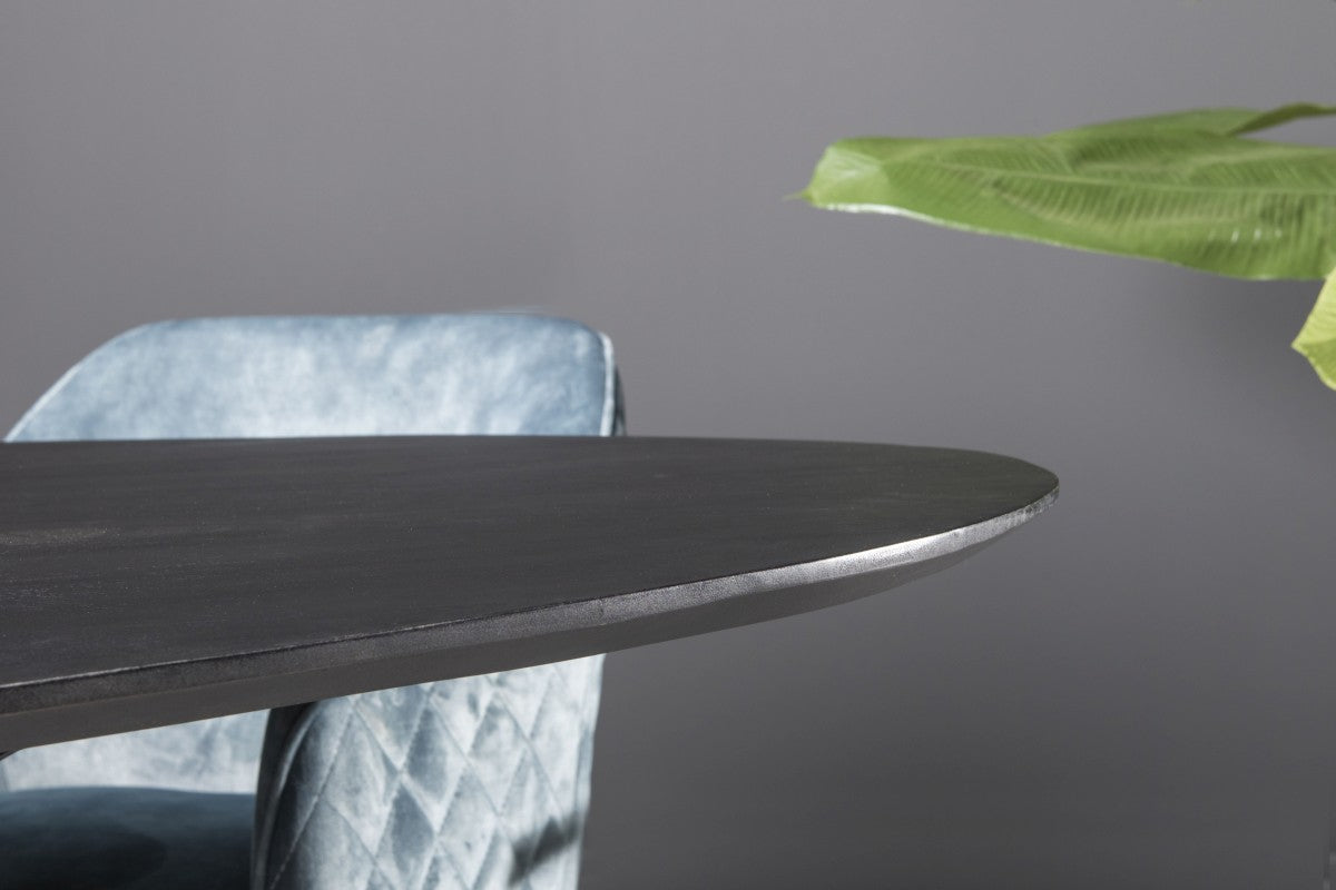 Eettafel ovaal Oslo Acacia hout verjongd blad van Livingfurn, foto 3