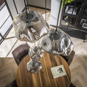 Hanglamp Cloud rond - oud zilver