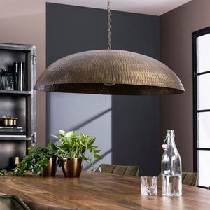 Hanglamp metaal Ø90 cm - brons antiek