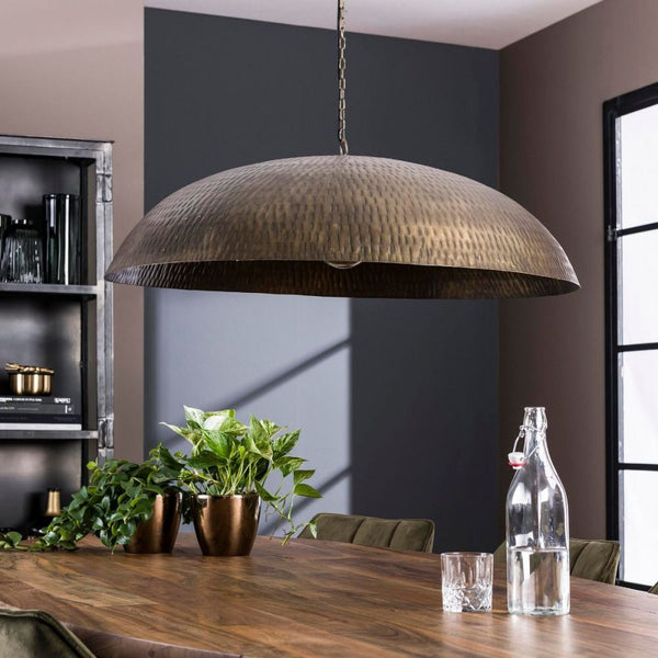 Hanglamp metaal Ø90 cm - brons antiek