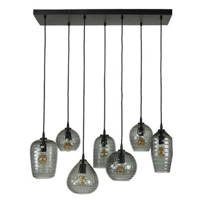 Hanglamp Hexagon mix - Smoke grey