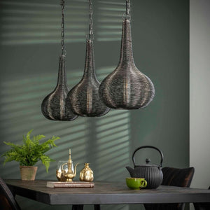 Hanglamp 3L wire kegel