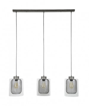 Hanglamp 3xØ20 raster-glas