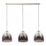 Hanglamp 3xØ33 shaded ovaal glas