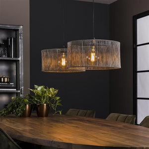 Hanglamp met 2 kappen - Stringshade metal (Magazijn sale)