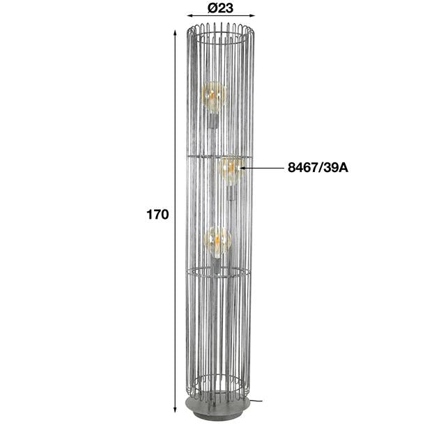 Vloerlamp Trax metaal