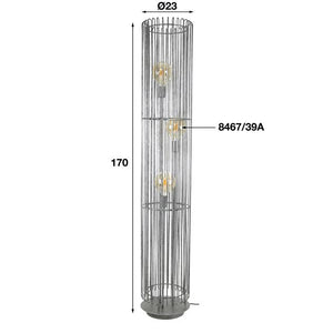 Vloerlamp Trax metaal