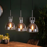 Hanglamp 3L industry chromed glass