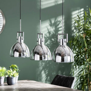 Hanglamp 3L industry chromed glass