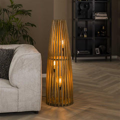 Vloerlamp Launch mangohout (Magazijn sale)