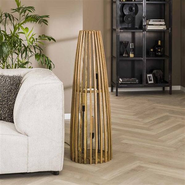 Vloerlamp Launch mangohout (Magazijn sale)