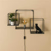 Wandschap cubic XL met verlichting