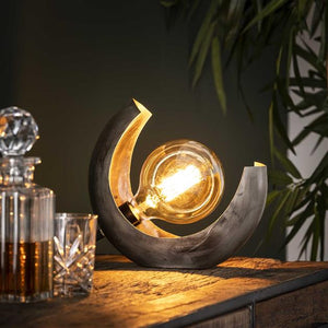 Tafellamp half moon (Magazijn sale)