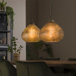 Hanglamp 2 lichts bell clearstone