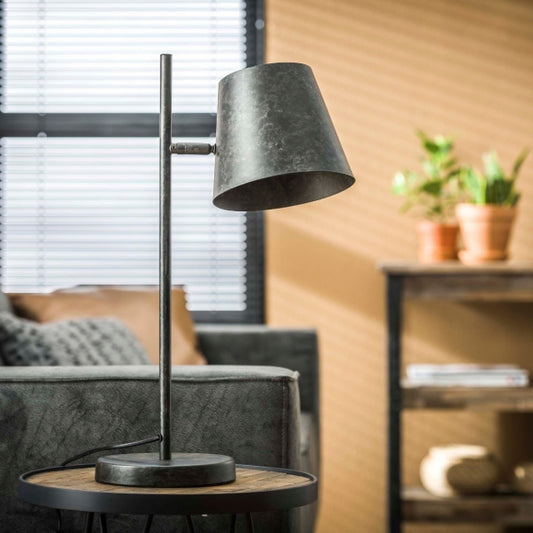 Tafellamp 1L verstelbare metalen kap (Magazijn sale)
