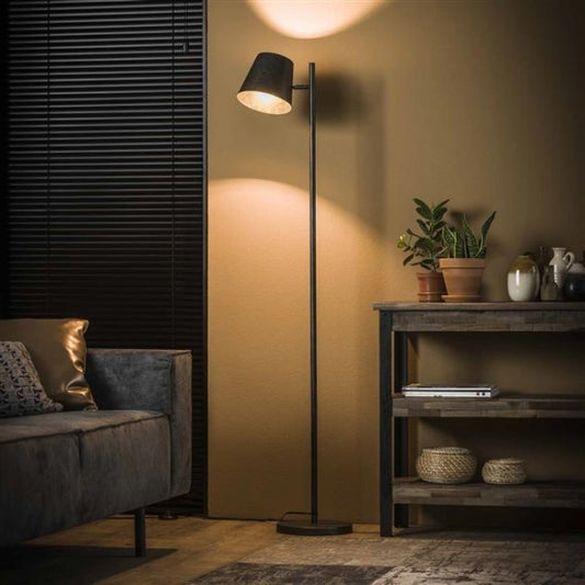 Vloerlamp Flex  1L verstelbare metalen kap