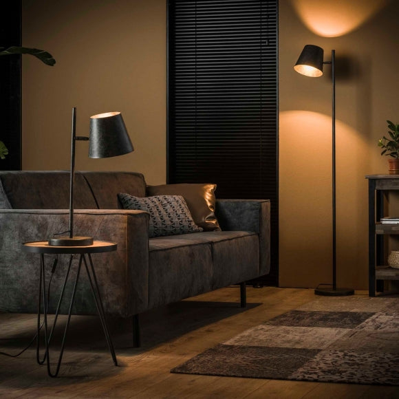 Vloerlamp Flex  1L verstelbare metalen kap (Magazijn sale)