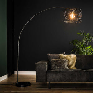 Vloerlamp Boog Ø45 curl 1-lichts / Charcoal