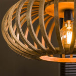 Hanglamp Ø65 Stripes mangohout