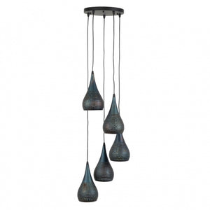 Hanglamp 5xØ15 getrapt punch (Magazijn sale)