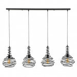 Hanglamp 4x Ø25 kegel spinn