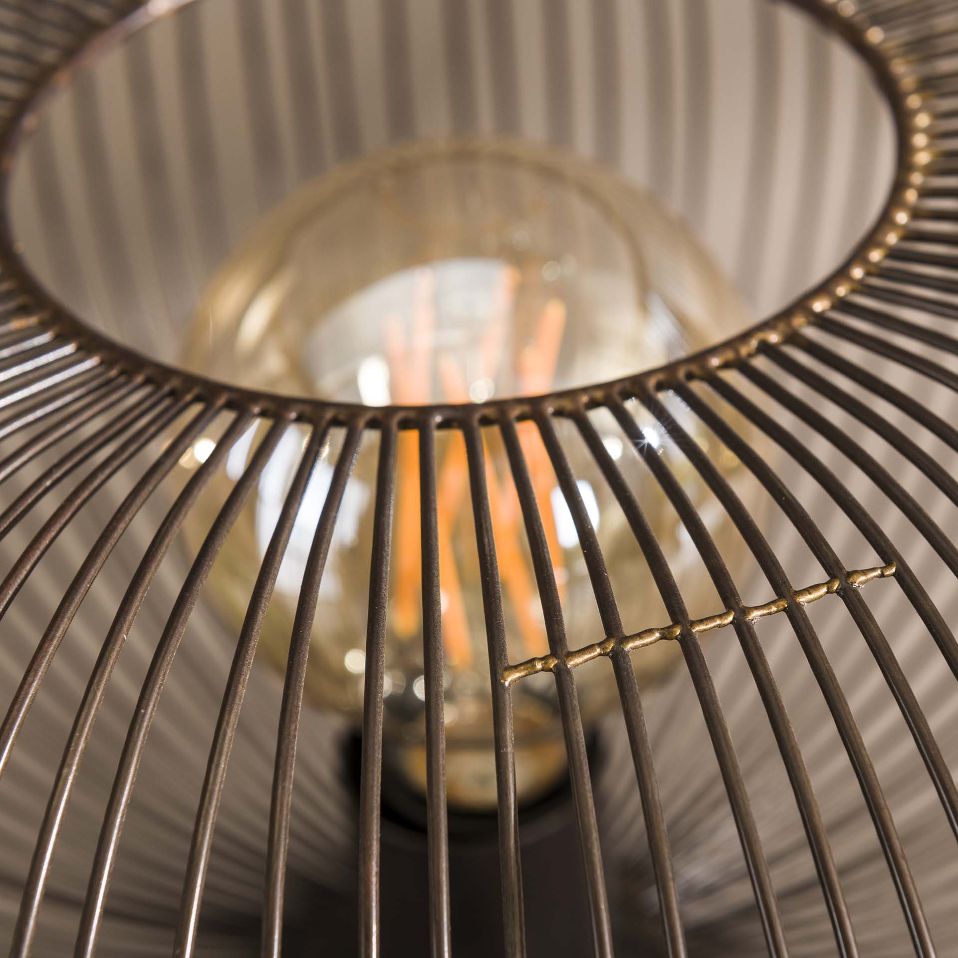 Tafellamp Copper twist