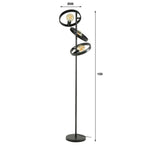 Vloerlamp 3-lichts Hover