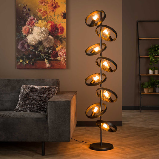 Vloerlamp 8-lichts Hover