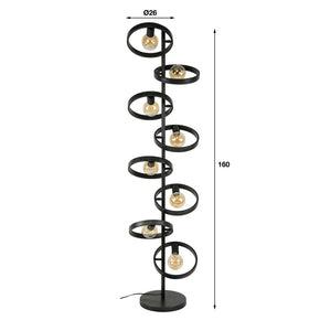 Vloerlamp 8-lichts Hover