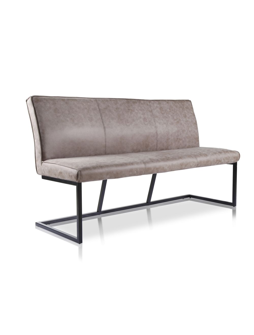 Eetkamerbank Andries stof pebble 160 cm