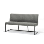 Eetkamerbank Sanna stof Soft Steel - 160 cm