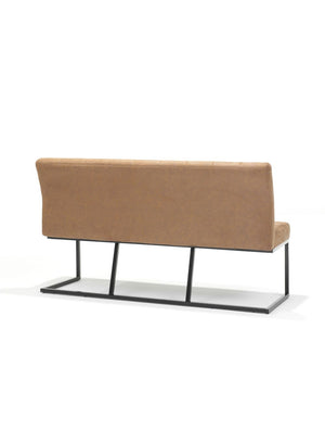 Eetkamerbank Patch stof Soft cognac - 160 cm